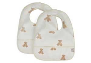 Slabber Jollein Waterproof Teddy Bear 2-pack