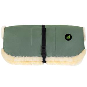 odenw&auml;lder Handw&auml;rmer Lammfell Muffolo long green harmony