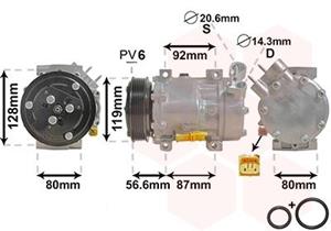 citroen Airco Compressor 1.8 / 2.0 02+ 0900K238