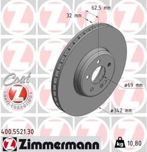 mercedes Remschijf FORMULA S COAT Z 400552130