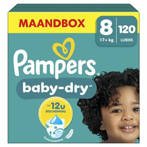 Pampers Baby Dry Luiers Maat 8 (17 kg+) 120 stuks