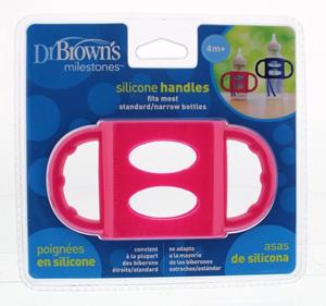 Dr. Brown's Handvat Dr. Brown Siliconen handle voor standaardfles Roze