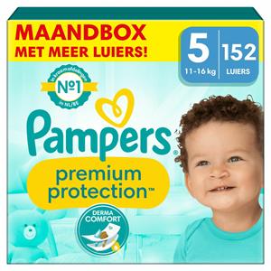 Pampers Premium Protection, Gr. 5 Junior, 11-16kg, Monatsbox (1x 152 Windeln)