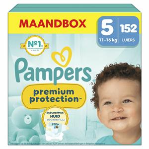 Pampers Premium Protection, Gr. 5 Junior, 11-16kg, Monatsbox (1x 152 Windeln)