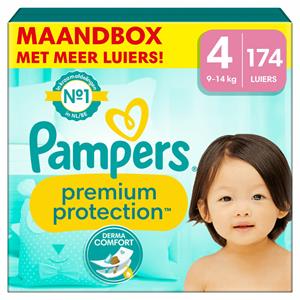 Pampers Premium Protection Luiers Maat 4 (9-14 kg) 174 stuks