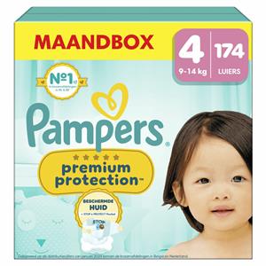 Pampers Premium Protection, Gr. 4 Maxi, 9-14kg, Monatsbox (1x 174 Windeln)