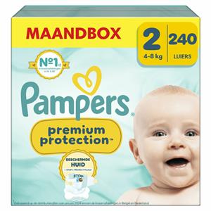 Pampers Premium Protection, New Baby Gr. 2 Mini, 4-8kg, Monatsbox (1x 240 Windeln)