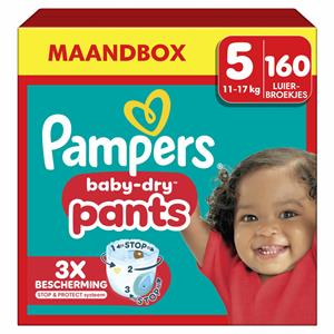 Pampers Baby Dry Luierbroekjes Maat 5 (12-17 kg) 160 stuks