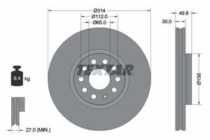 seat Remschijf 92232405