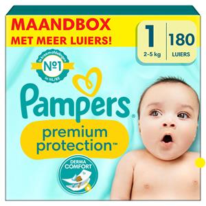 Pampers Premium Protection Luiers Maat 1 (2-5kg) 180 stuks