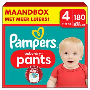 Pampers Baby Dry Luierbroekjes Maat 4 (9-15 kg) 180 stuks