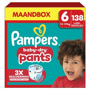 Pampers Baby Dry Luierbroekjes Maat 6 (15 kg+) 138 stuks