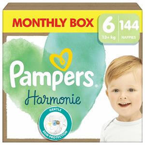 Pampers Windeln Harmonie™ Größe Gr.6 (13+ kg) für Kids und Teens (4-12 Jahre), 144 St.