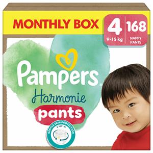 Pampers Harmonie Pants Gr. 4, 9-15 kg, Monatsbox (1x168 Windeln)