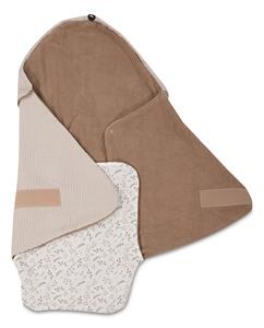 ULLENBOOM Zomerdekbed wafelmotief Floral Sand