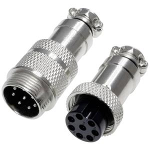 453566 Ronde connector Stekker, Bus Totaal aantal polen: 8 1 set(s)