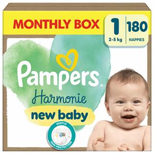 Pampers Harmonie Luiers Maat 1 (2-5kg) 180 stuks