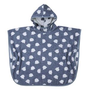 WÖRNER SÜDFROTTIER Bade-Poncho Jac. Teddy blau