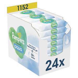 Pampers Natte doekjes Harmonie Aqua, 1.152 doekjes (24 x 48 stuks)