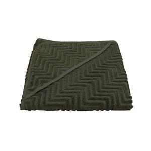 FILIBABBA Badhanddoek met capuchon Zigzag Dark Green