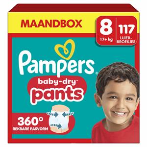 Pampers Baby Dry Luierbroekjes Maat 8 (19 kg+) 117 stuks