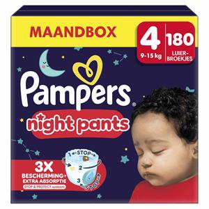 Pampers Baby Dry Night Pants Luierbroekjes Maat 4 (9kg-15kg) 180 stuks