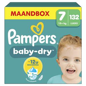 Baby Dry Luiers Maat 7 (15 kg+) 132 stuks