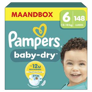 Pampers Baby Dry Luiers Maat 6 (13-18 kg) 148 stuks