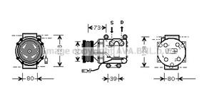 mazda Compressor, airconditioning