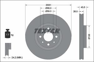 fiat Remschijf 92344703