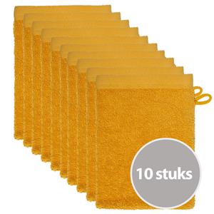 The One Towelling The One Voordeelpakket Washandjes Honey Yellow - 10 stuks