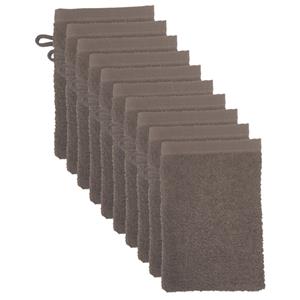 The One Towelling The One Voordeelpakket Washandjes Taupe - 10 stuks