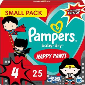 Pampers 4x  Baby Dry Luiers Maat 4 (9-14 kg) 25 stuks