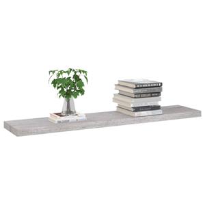 VidaXL Wandschappen zwevend 4 st 120x23,5x3,8 cm MDF betongrijs