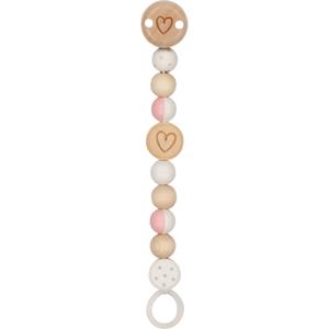 Goki Stompketting hart wit-natuur-roze