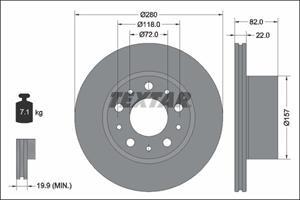 fiat Remschijf 92344903