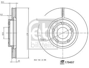 ford remschijf 179497