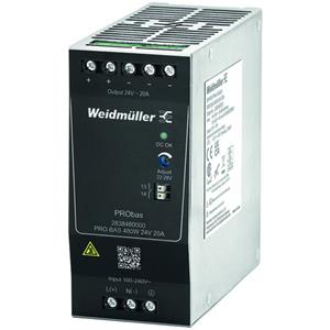 Weidmüller PRO BAS 480W 24V 20A DIN-rail netvoeding Inhoud 1 stuk(s)