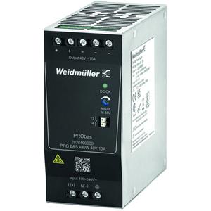 Weidmüller PRO BAS 480W 48V 10A DIN-rail netvoeding Inhoud 1 stuk(s)