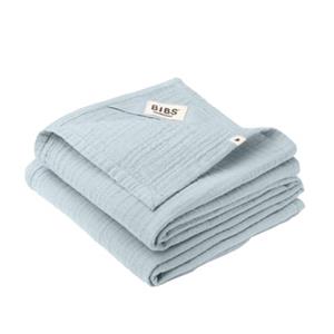 BIBS BIBS Gaasdoeken Set van 2 70 x 70 cm Baby Blauw