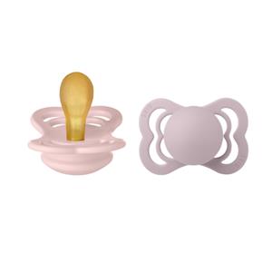 BIBS Soother Supreme Blossom & Dusky Lilac 0-6 maanden, 2 stuks.