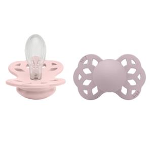 BIBS Fopspeen Infinity 6-18 maanden Blossom/Dusky Lilac 2 stuks.