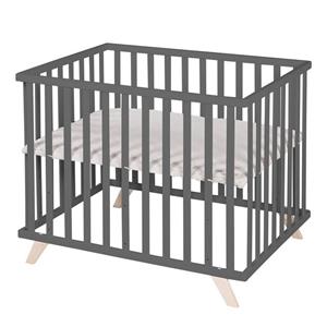roba Kinderbox 75 x 100 cm antraciet Lil Planet grijs