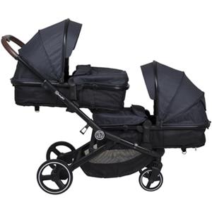 babyGO Duo kinderwagen Twiner Grey