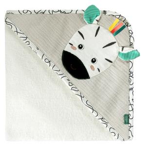 Fehn Badhanddoek met kap Zebra 80 x 80 cm
