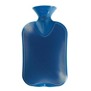 Fashy Warm water Kruik blauw 2 liter kunststof -