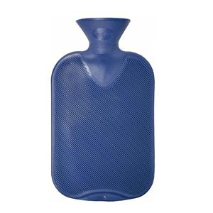 Fashy Warm water Kruik blauw 2 liter kunststof -