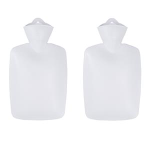 2x stuks kruik wit 1.8 liter van een thermoplastisch materiaal -