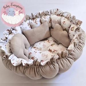 Baby Fancyroom Bettnestchen 2in1 Spielmatte Nestchen Babynestchen Babynest Kuschelnest, Handmade with Love