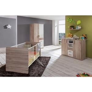 Complete babykamerset Bergamo Bed + commode + 2-deurs kast (set, 3 stuks)